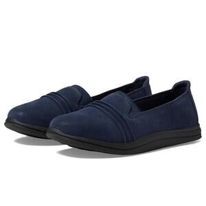 NWT Clarks Women's  Blue's Breeze Sol Loafer, Navy Synthetic, 6 Medium US